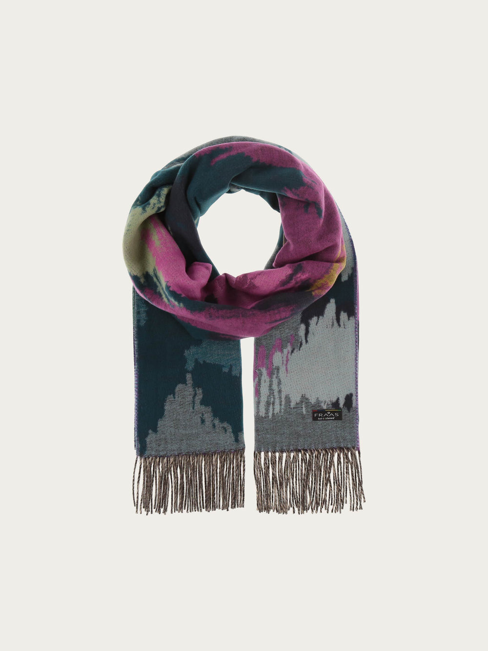 Cashmink-Schal mit abstraktem floralem Design