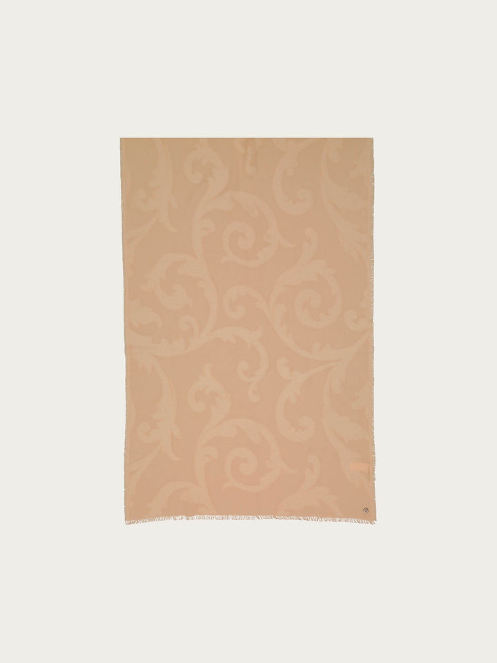 Fil Coupé Stola mit Ranken-Muster