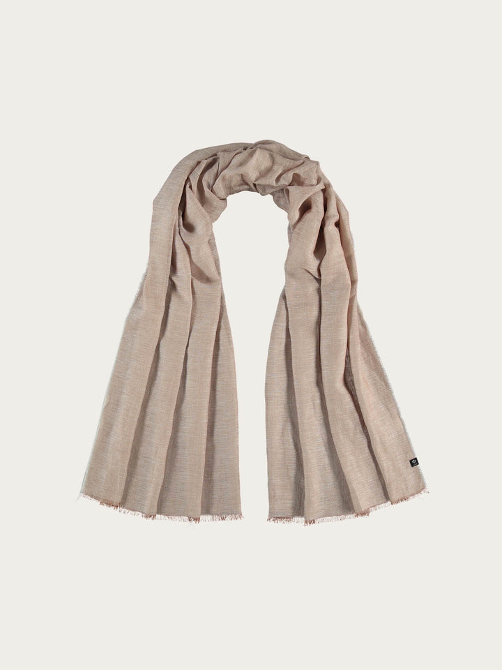 Einfarbige Stola in Hanfmischung