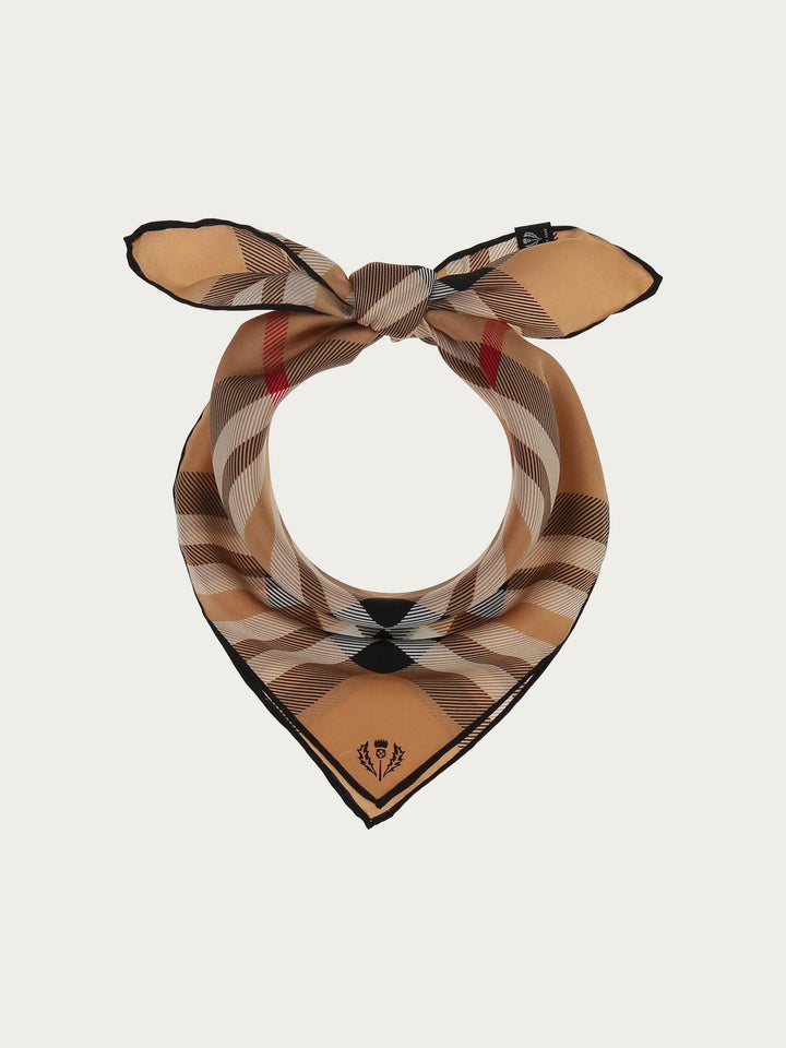 Nickituch mit FRAAS Plaid Karo aus reiner Seide