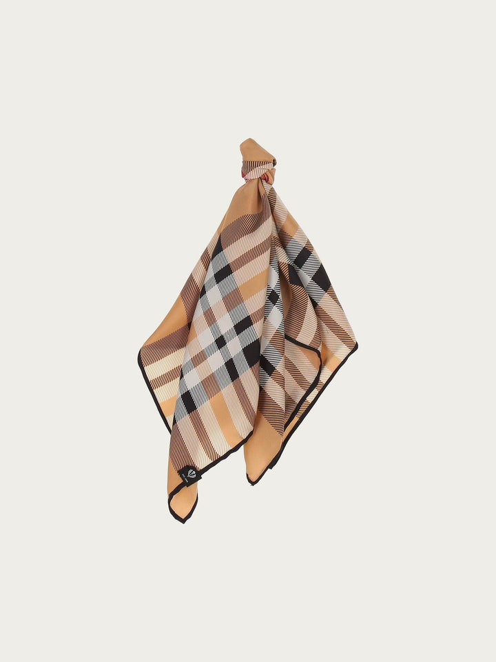 Nickituch mit FRAAS Plaid Karo aus reiner Seide
