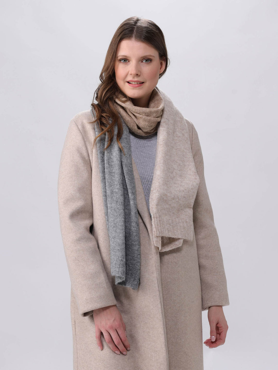 Sustainability Edition - Gestrickter Schal mit Blockstreifen