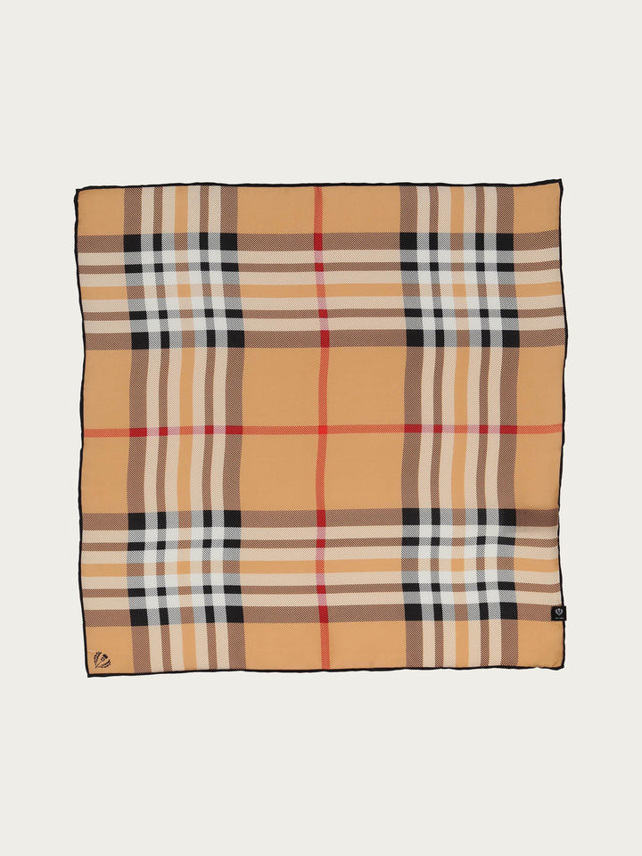 Nickituch mit FRAAS Plaid Karo aus reiner Seide