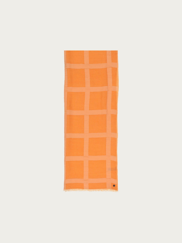 Sustainability Edition - Stola mit XL-Karo in Wollmischung