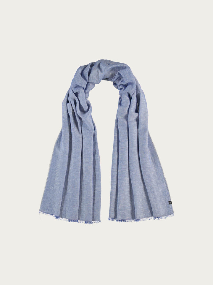 Einfarbige Stola in Hanfmischung