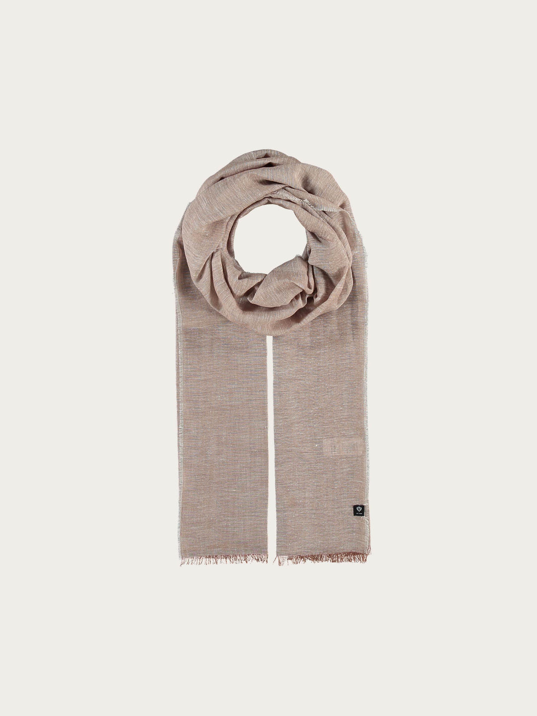 Einfarbige Stola in Hanfmischung