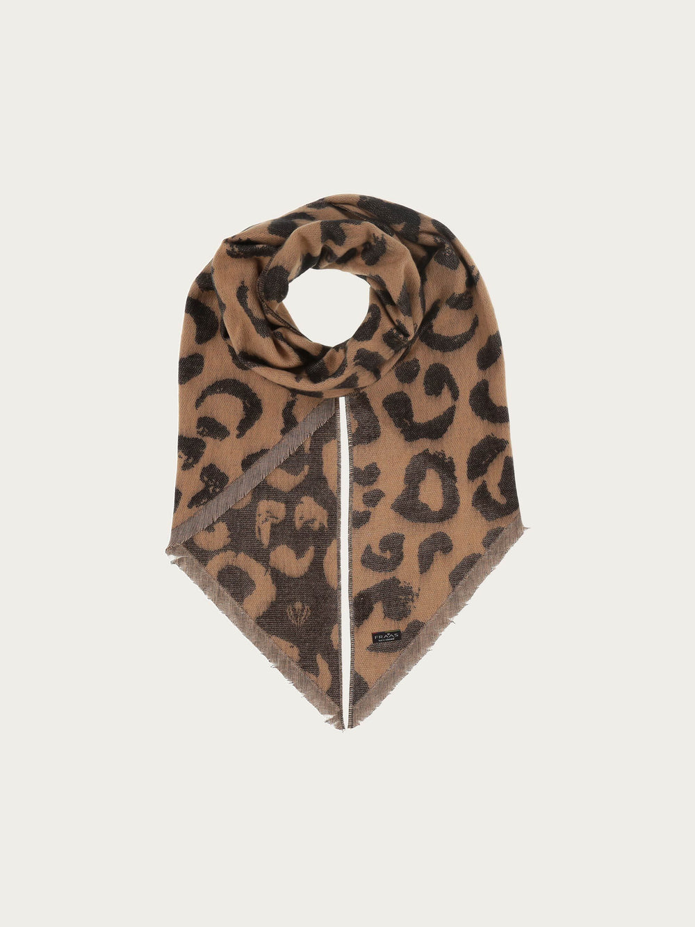 Sustainability Edition - Cashmink-Schal mit Leo-Design und Bias Cut - Made in Germany