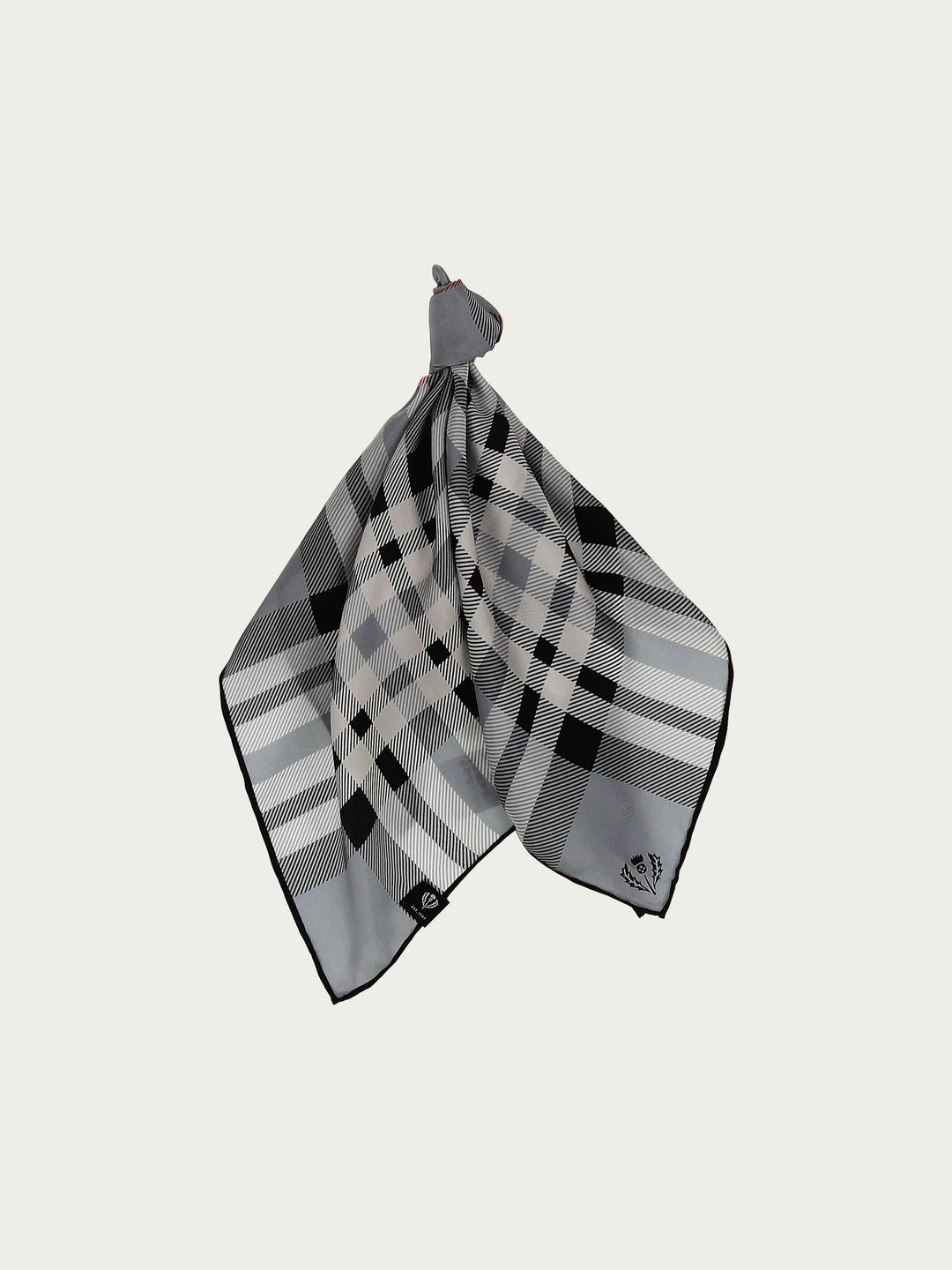 Nickituch mit FRAAS Plaid Karo aus reiner Seide