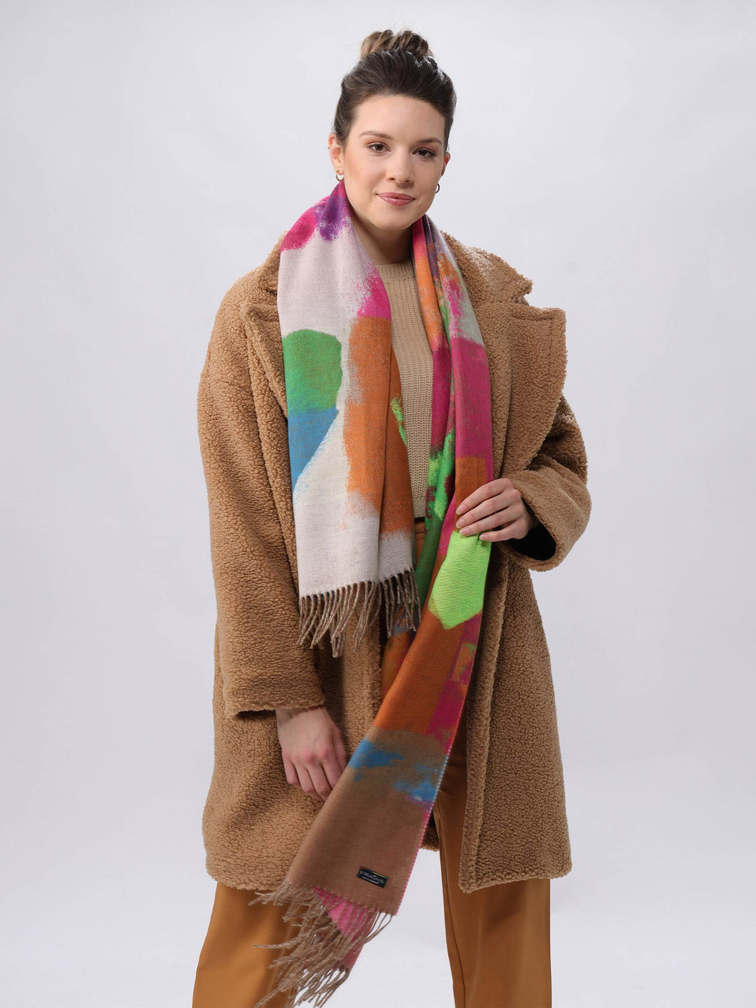 Cashmink-Schal mit Mustermix