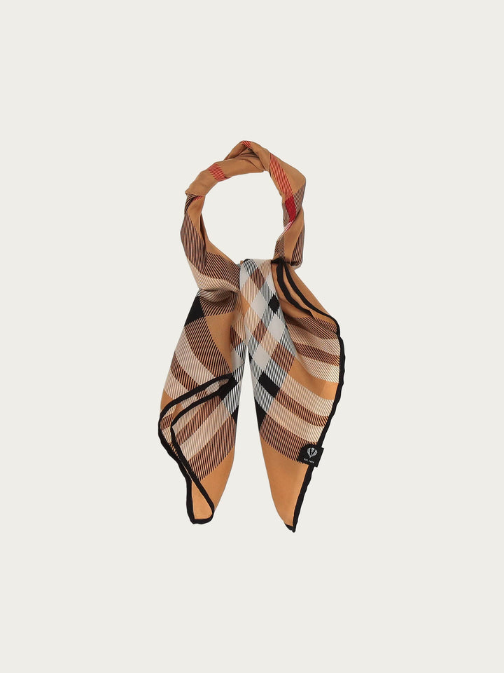 Nickituch mit FRAAS Plaid Karo aus reiner Seide