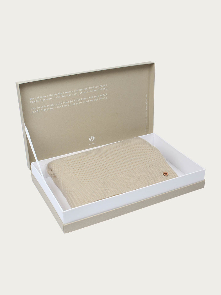 Strick-Stola in Kaschmirmischung in Geschenkbox