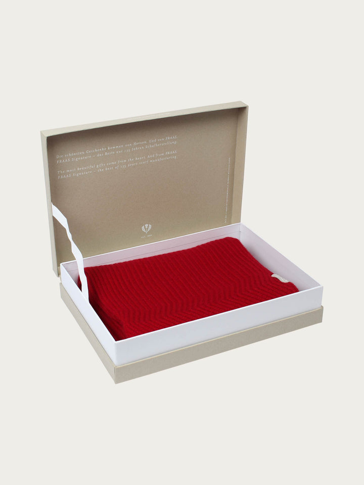 Grobstrick Kaschmir-Schal in Geschenkbox
