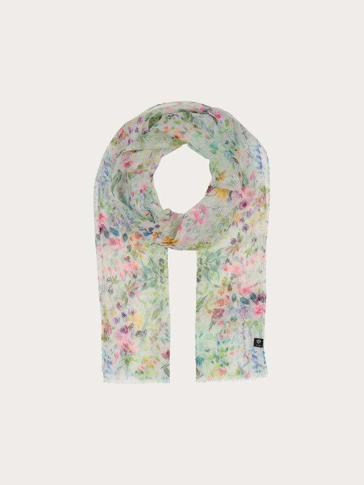 Schal mit zartem Blumen-Design