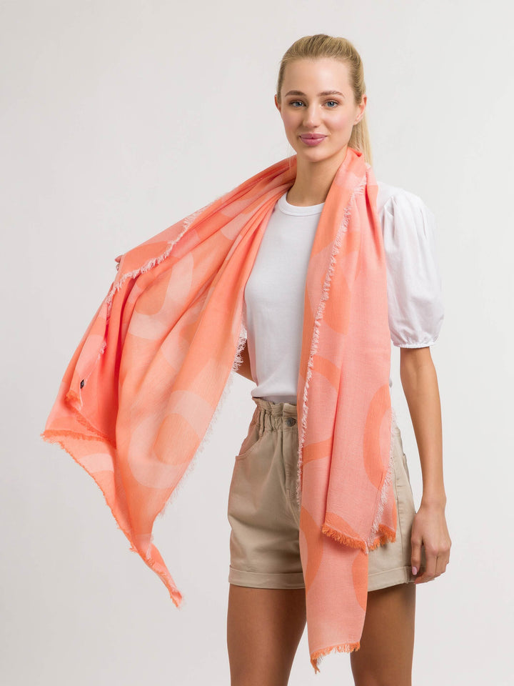 Sustainability Edition - Stola mit Kreisen aus Viskose