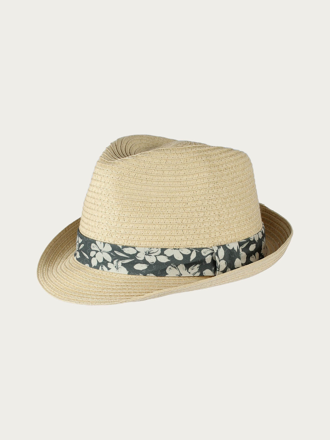 bugatti Trilby mit sommerlichem Blüten-Print am Hutband
