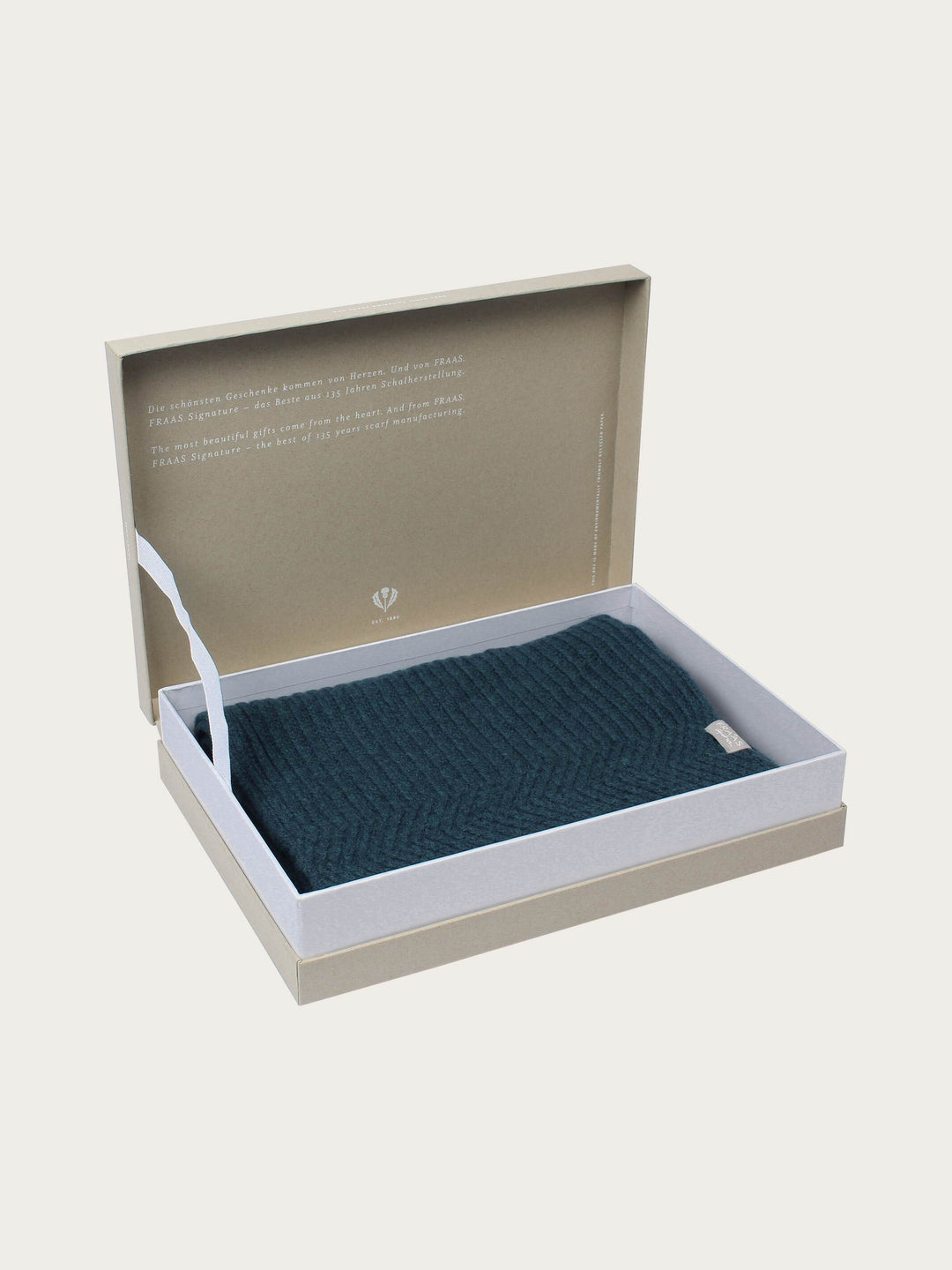 Grobstrick Kaschmir-Schal in Geschenkbox