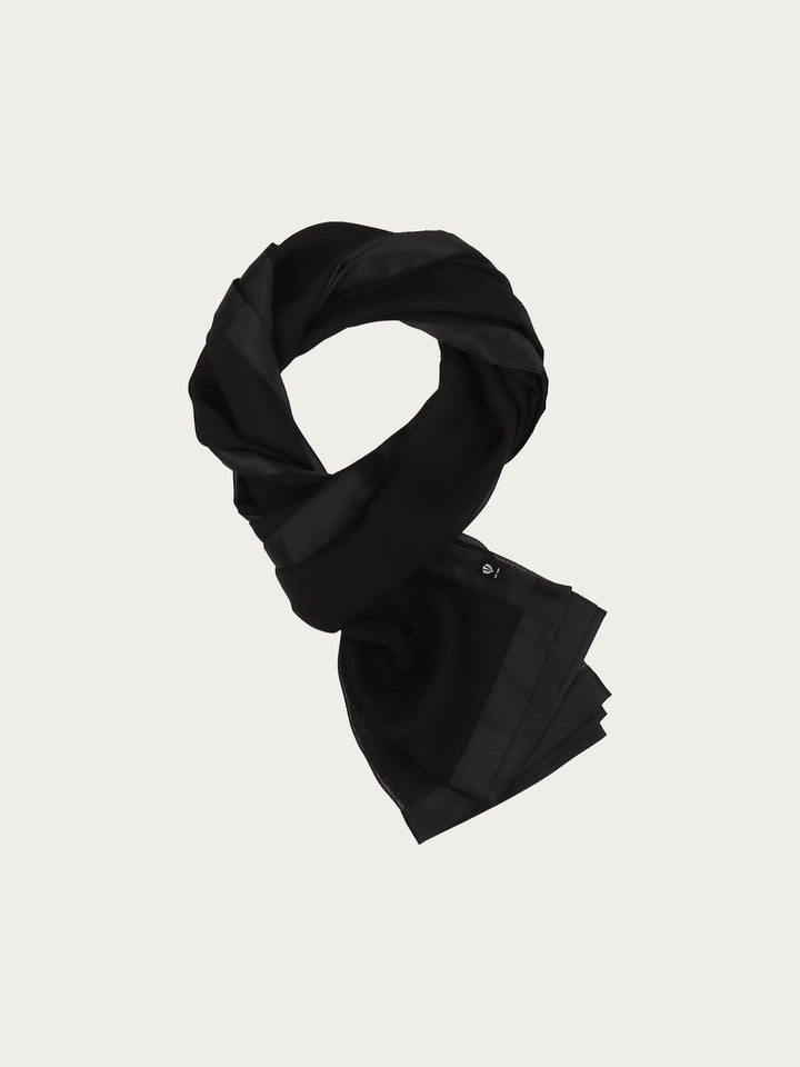 Einfarbige Stola in Seidenmischung