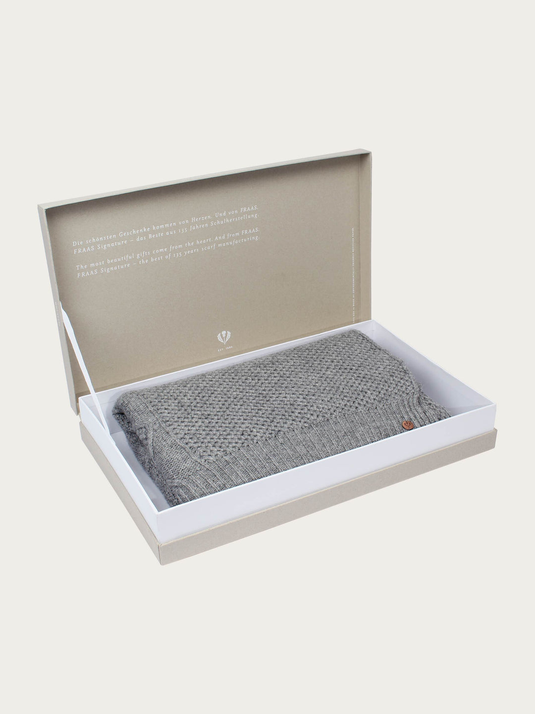 Strick-Stola in Kaschmirmischung in Geschenkbox