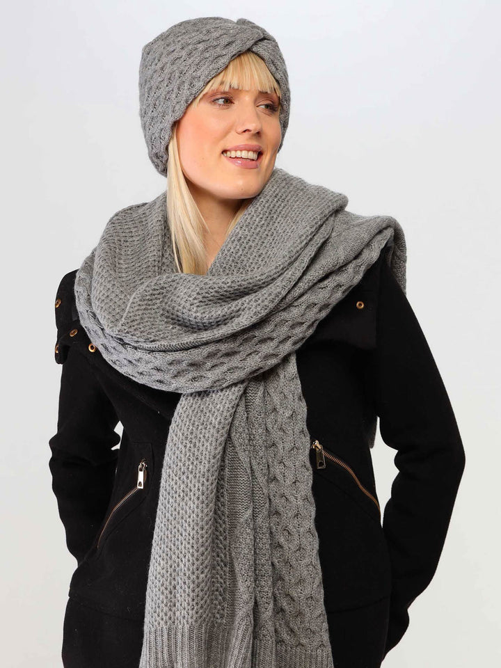 Strick-Stola in Kaschmirmischung in Geschenkbox