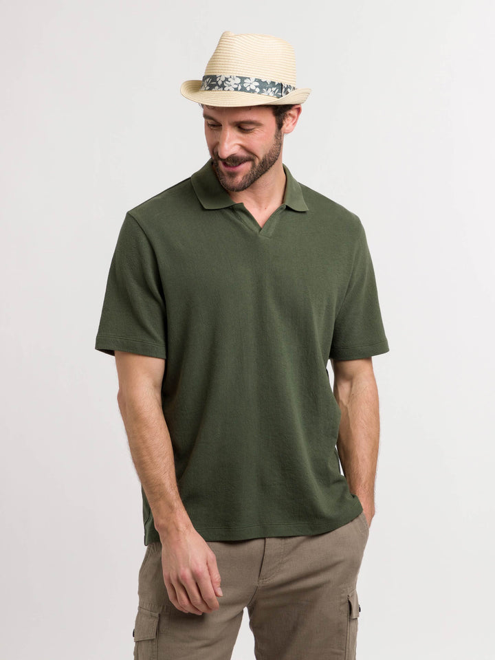 bugatti Trilby mit sommerlichem Blüten-Print am Hutband