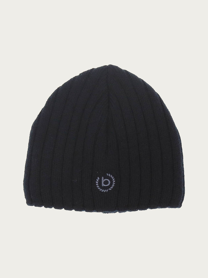 Einfarbige winddichte Beanie mit bugatti Logo