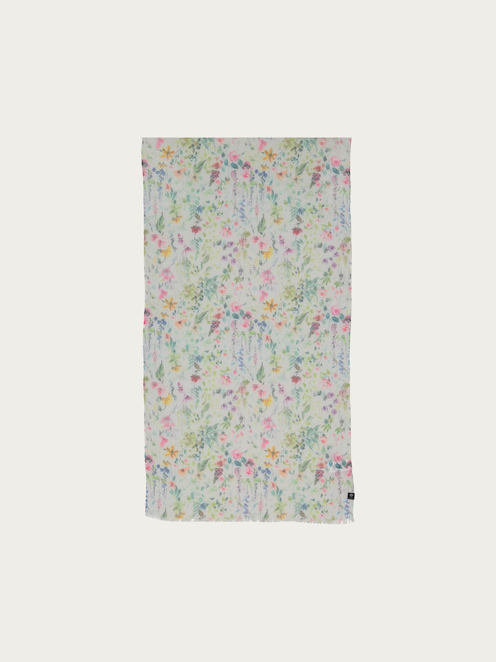 Schal mit zartem Blumen-Design