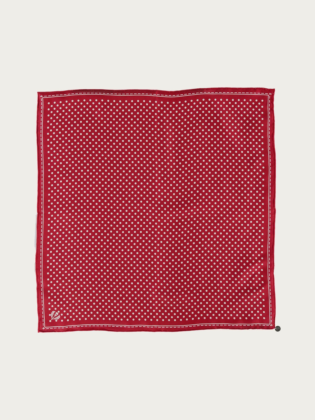 Gepunktetes Nickituch aus reiner Seide