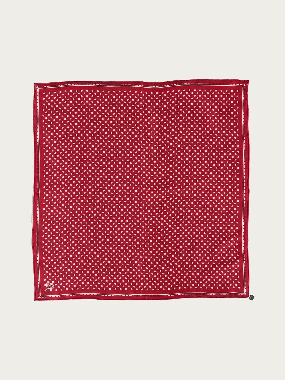 Gepunktetes Nickituch aus reiner Seide