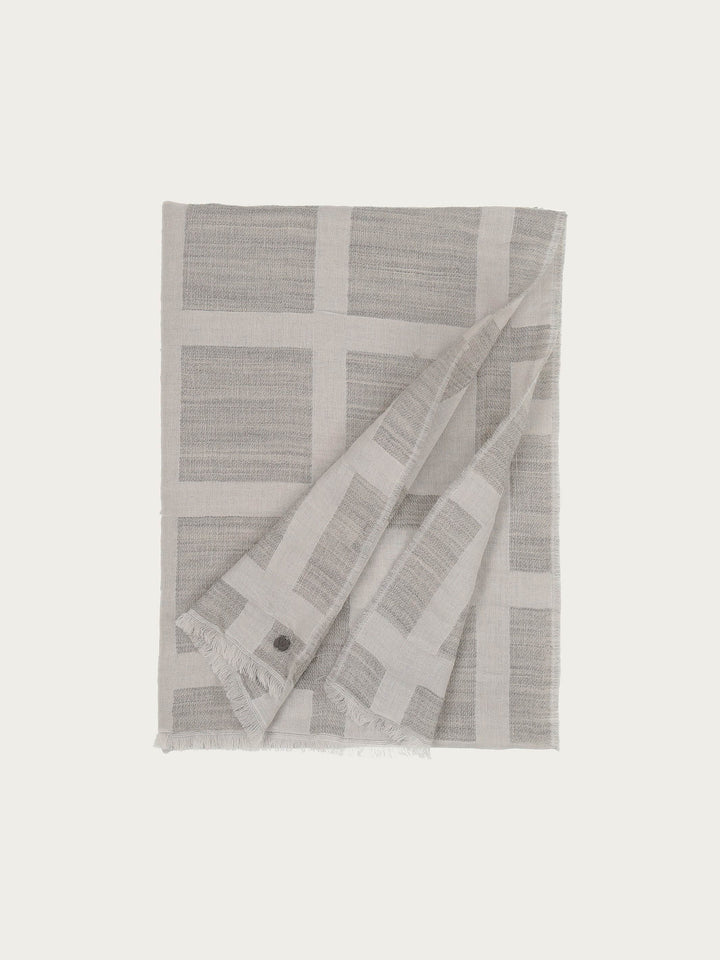 Sustainability Edition - Stola mit XL-Karo in Wollmischung