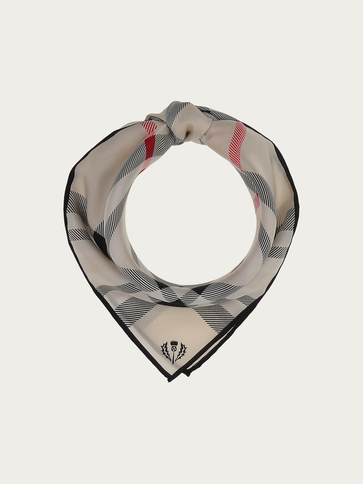 Nickituch mit FRAAS Plaid Karo aus reiner Seide