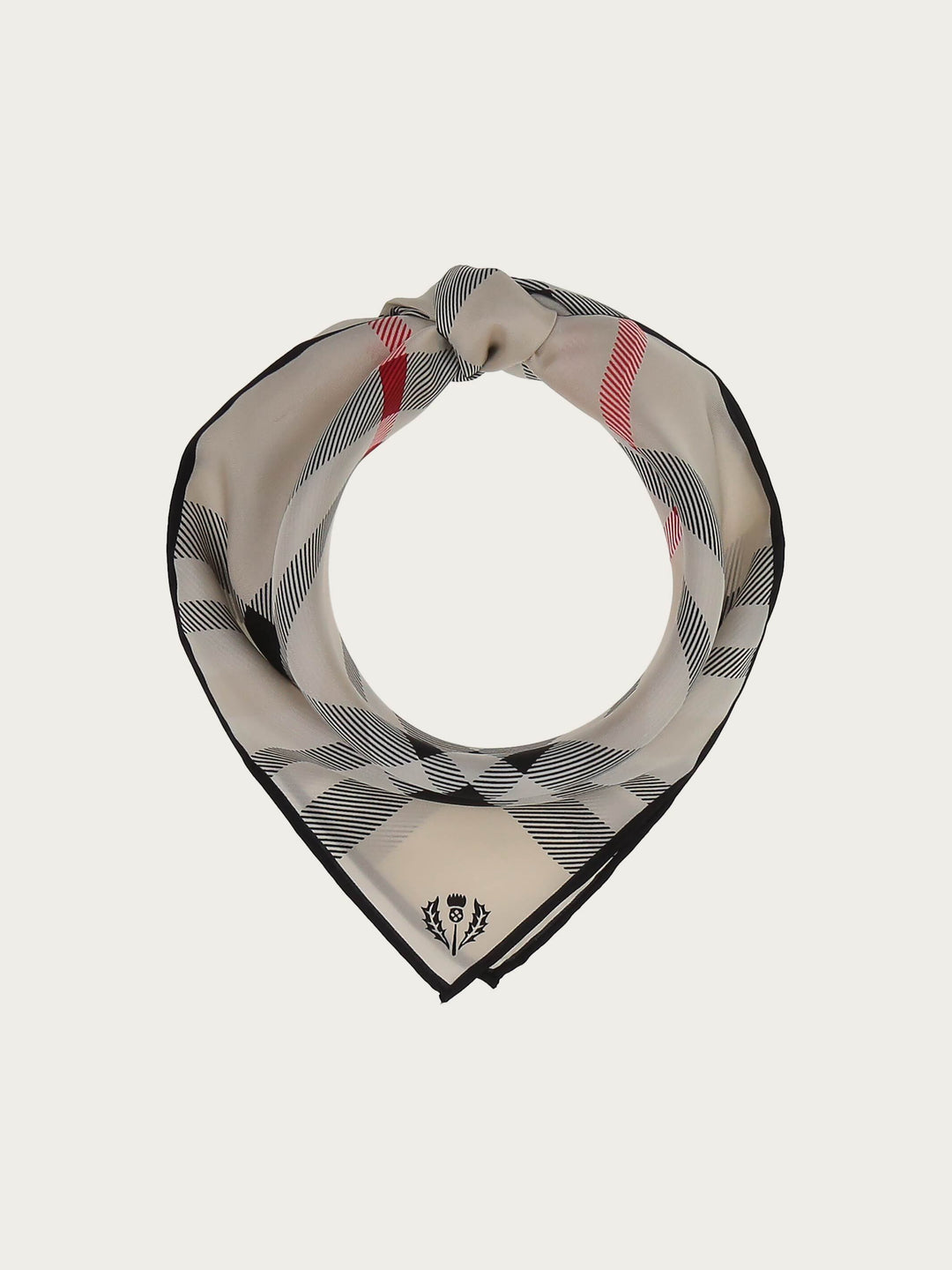 Nickituch mit FRAAS Plaid Karo aus reiner Seide