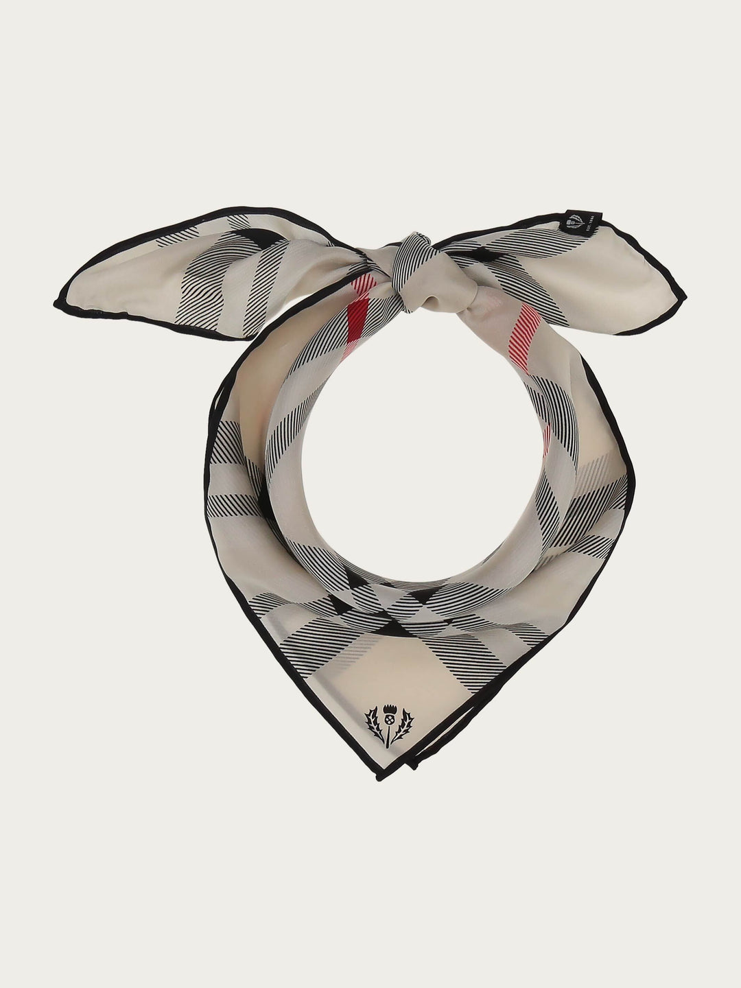 Nickituch mit FRAAS Plaid Karo aus reiner Seide