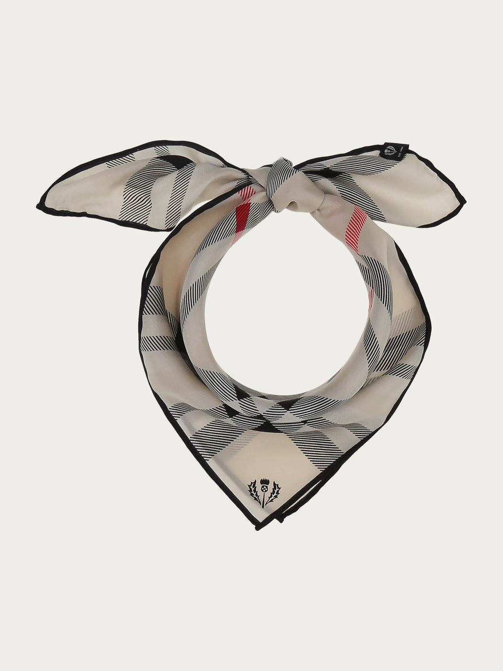 Nickituch mit FRAAS Plaid Karo aus reiner Seide