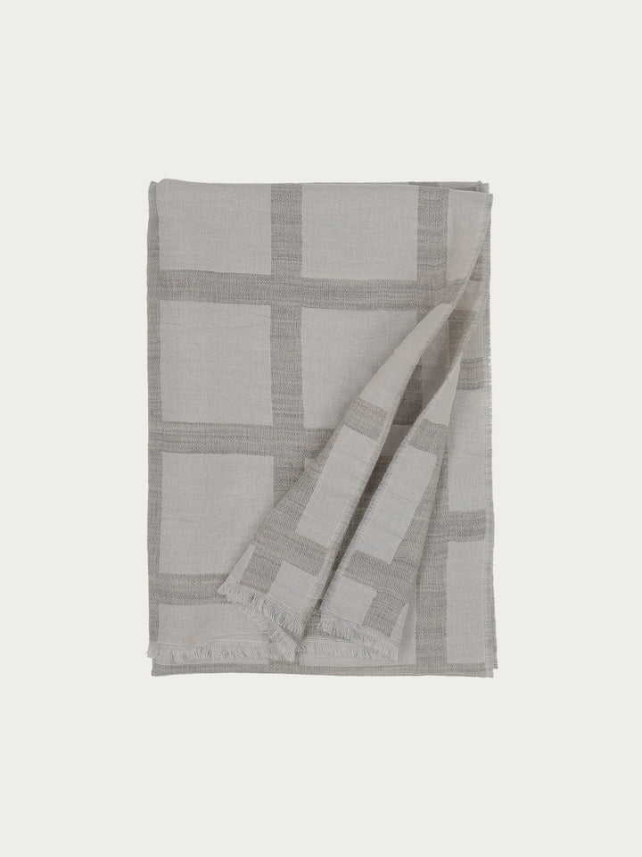 Sustainability Edition - Stola mit XL-Karo in Wollmischung