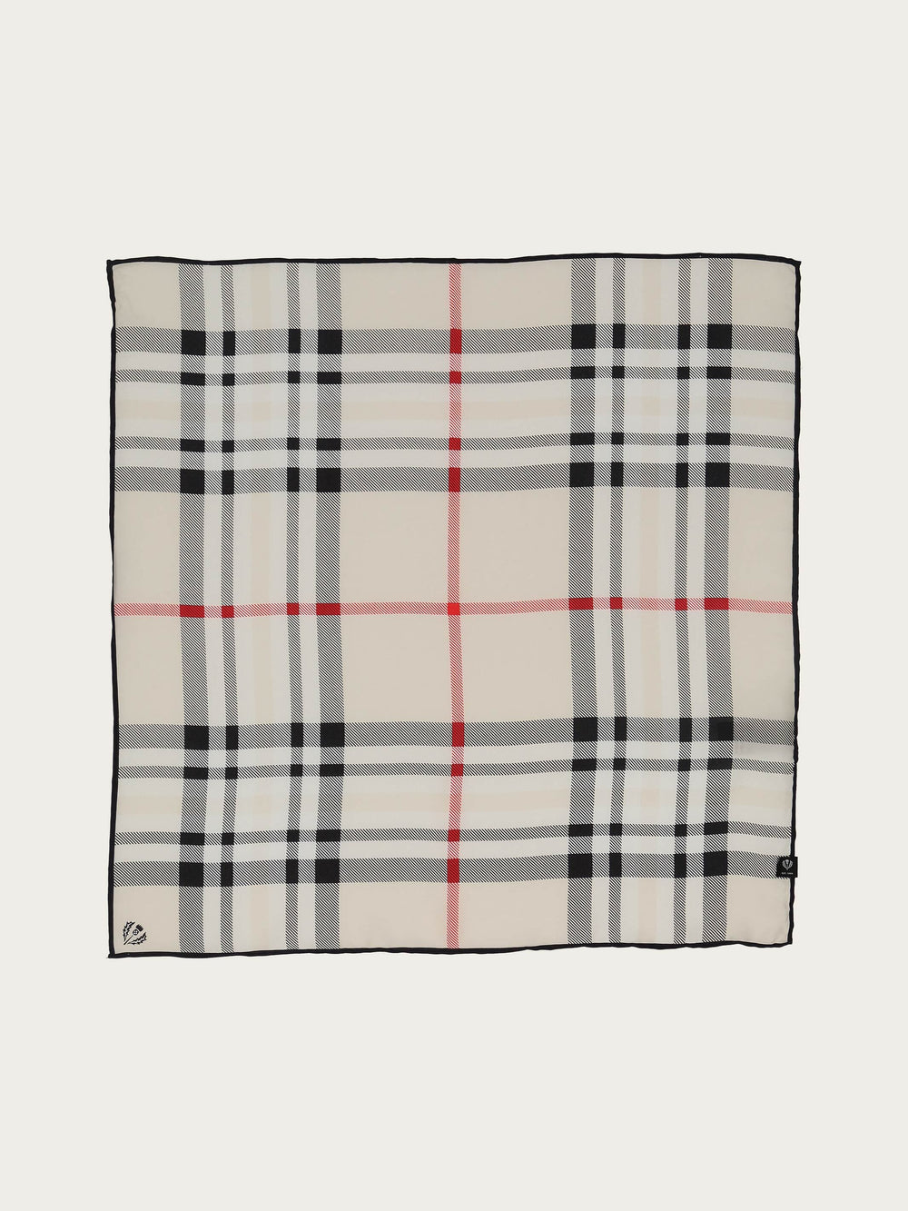 Nickituch mit FRAAS Plaid Karo aus reiner Seide