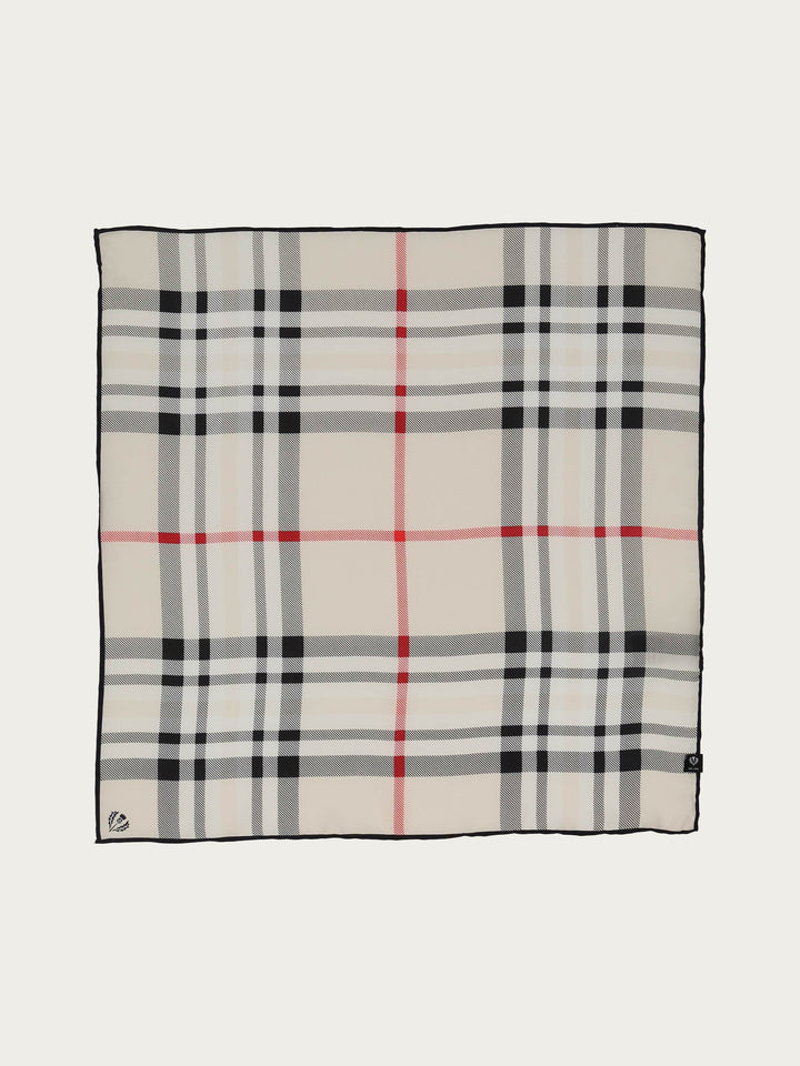 Nickituch mit FRAAS Plaid Karo aus reiner Seide