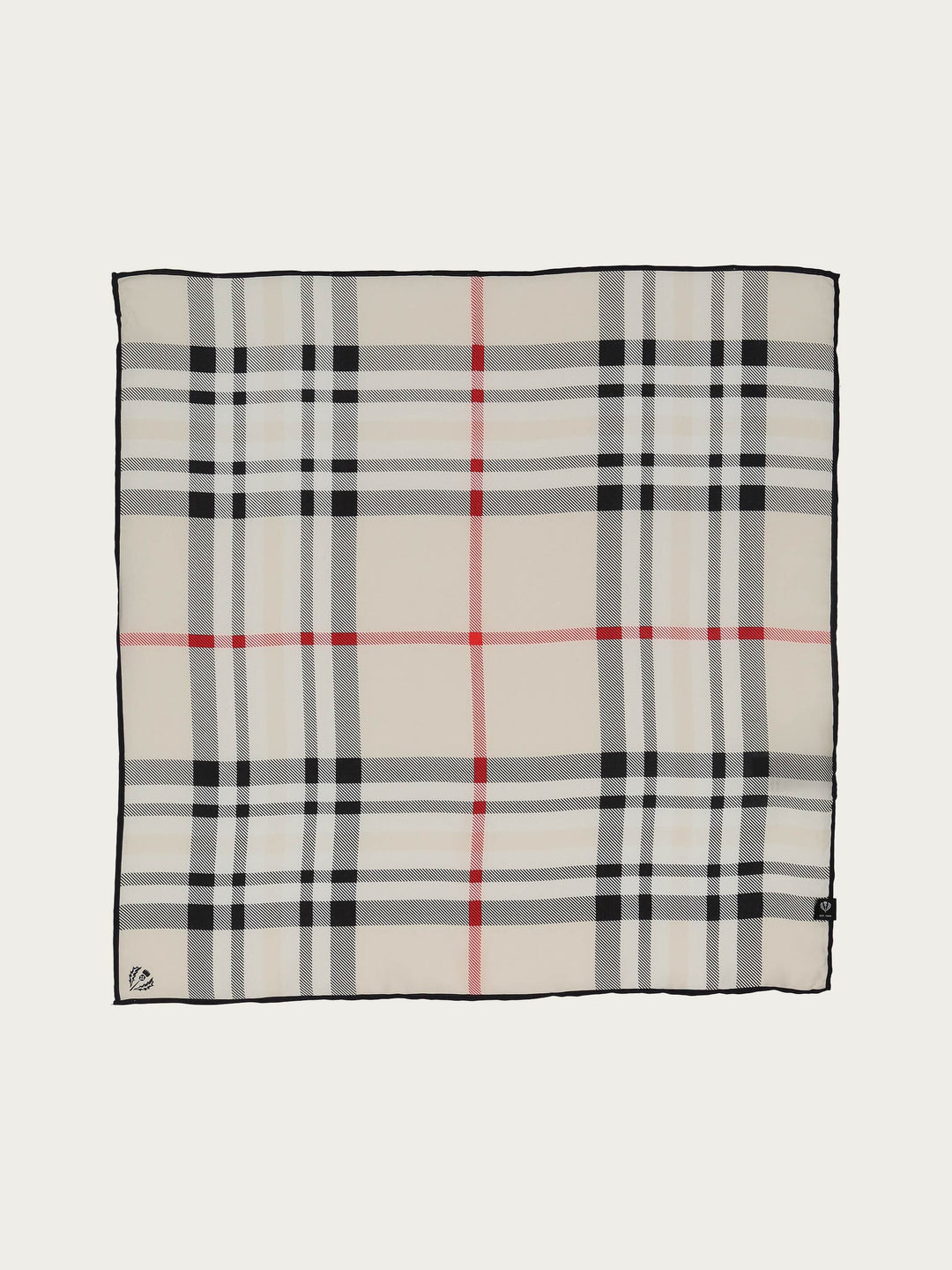 Nickituch mit FRAAS Plaid Karo aus reiner Seide