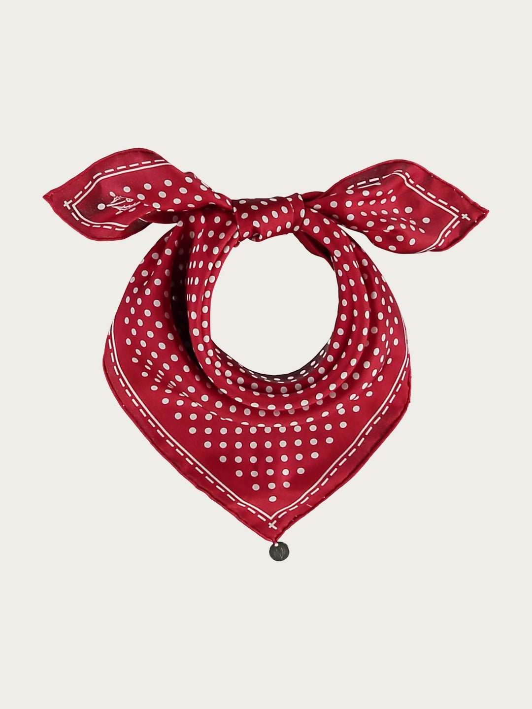 Gepunktetes Nickituch aus reiner Seide