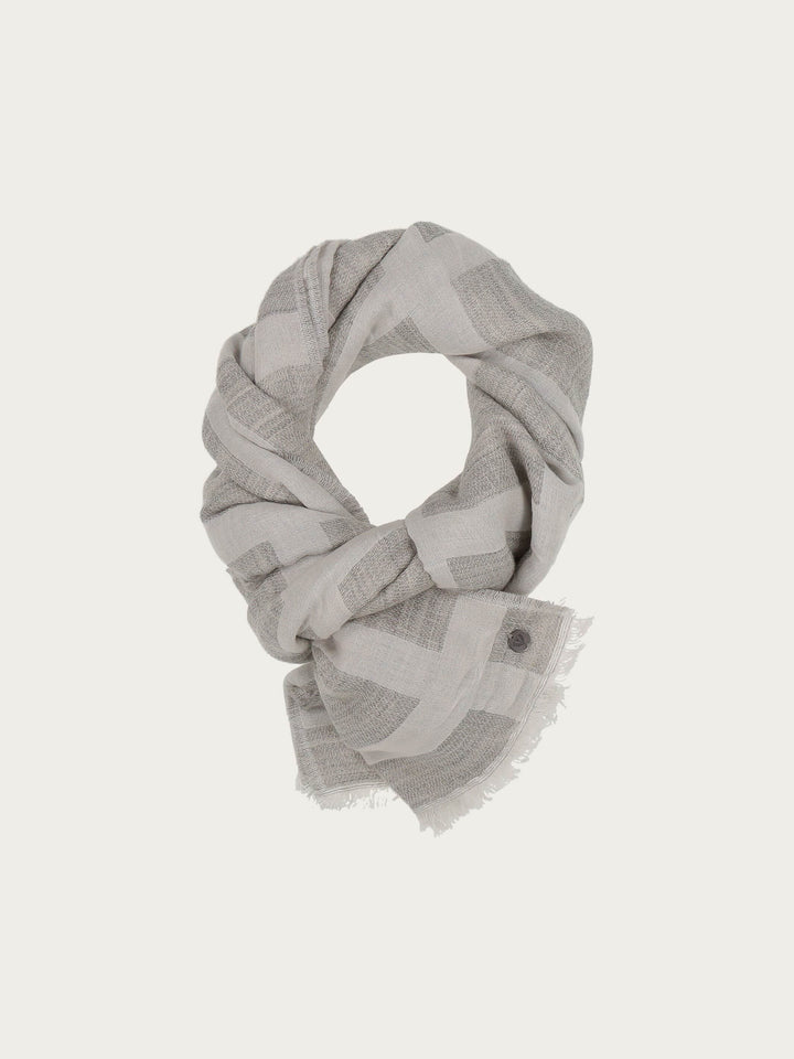 Sustainability Edition - Stola mit XL-Karo in Wollmischung