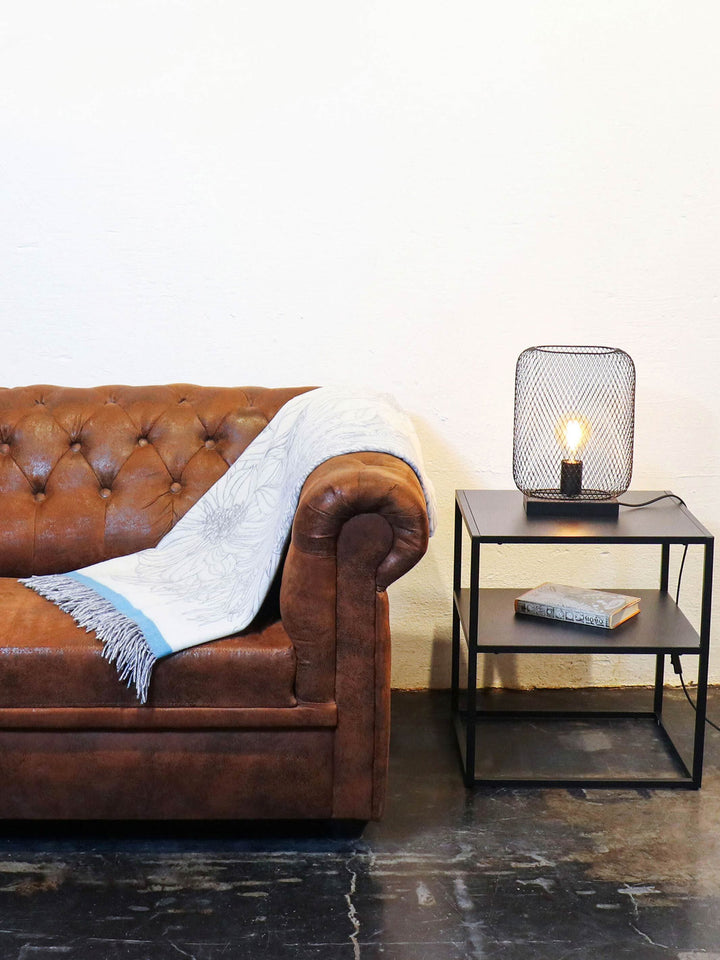 Sustainability Edition - Cashmink-Decke mit Blumen-Design - Made in Germany