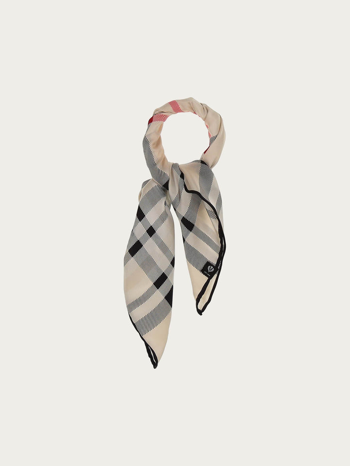 Nickituch mit FRAAS Plaid Karo aus reiner Seide