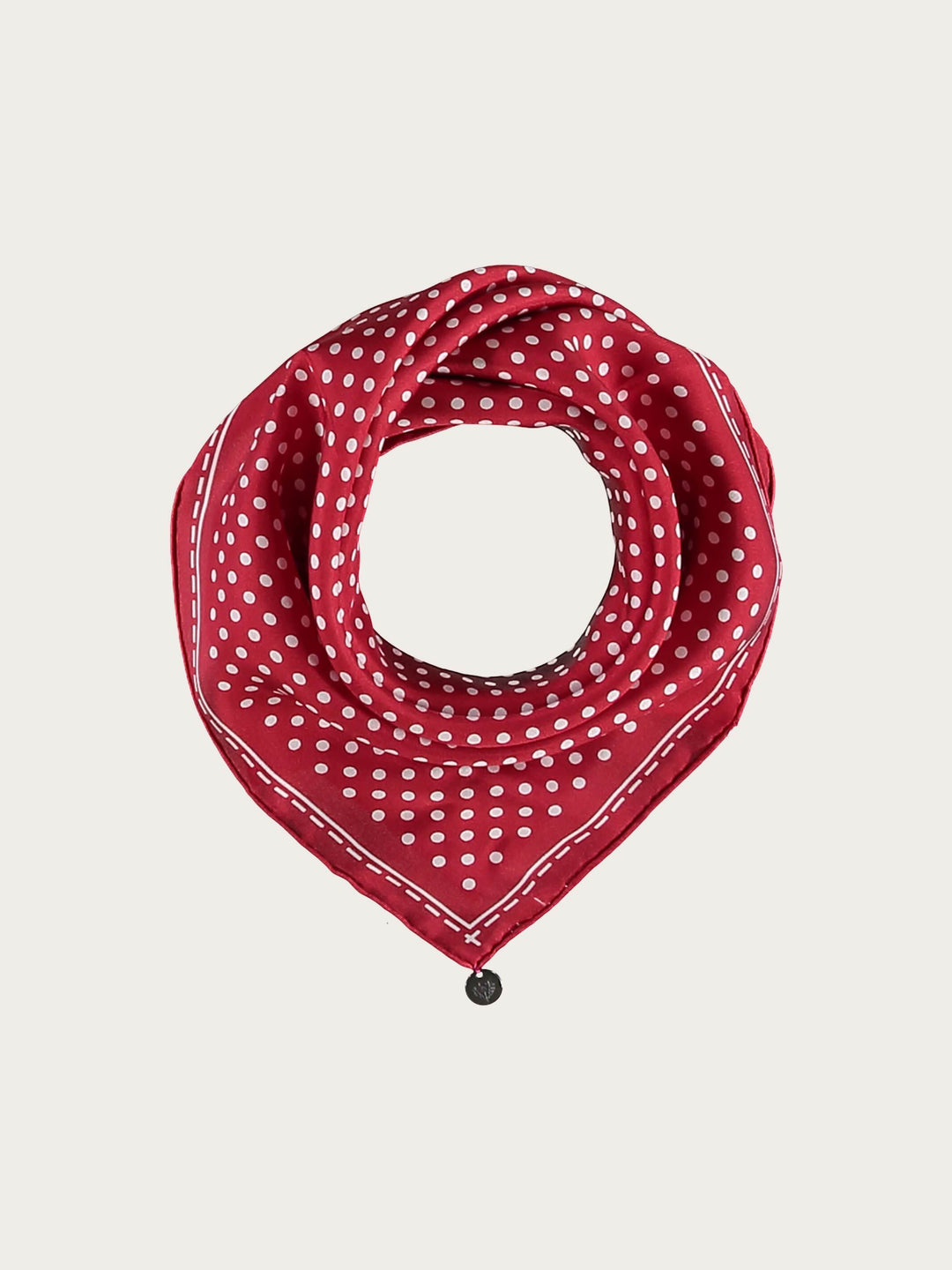 Gepunktetes Nickituch aus reiner Seide