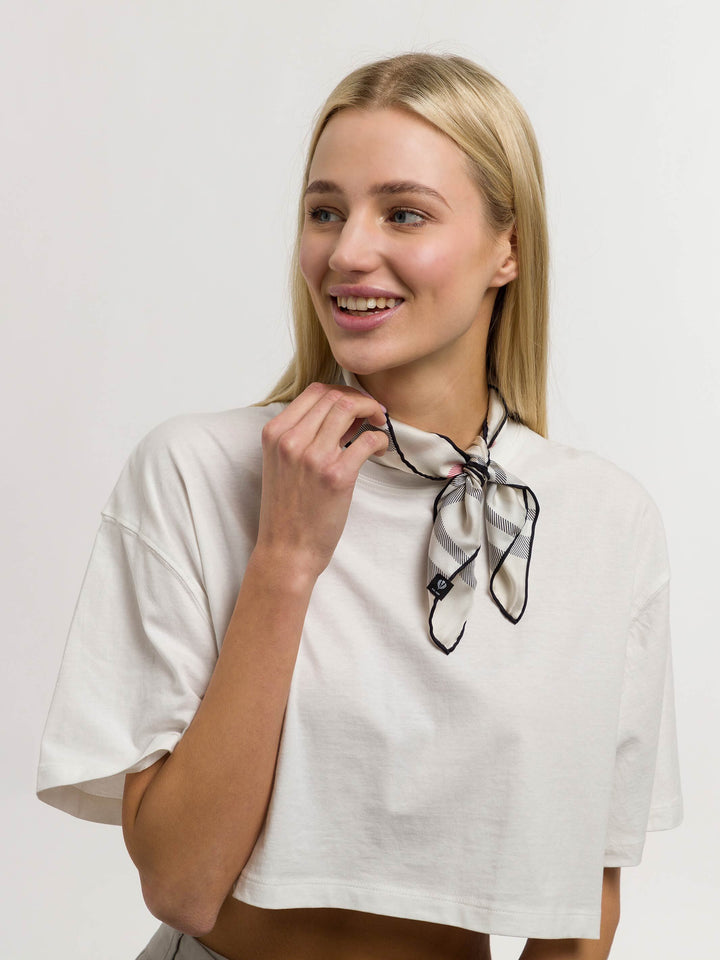 Nickituch mit FRAAS Plaid Karo aus reiner Seide