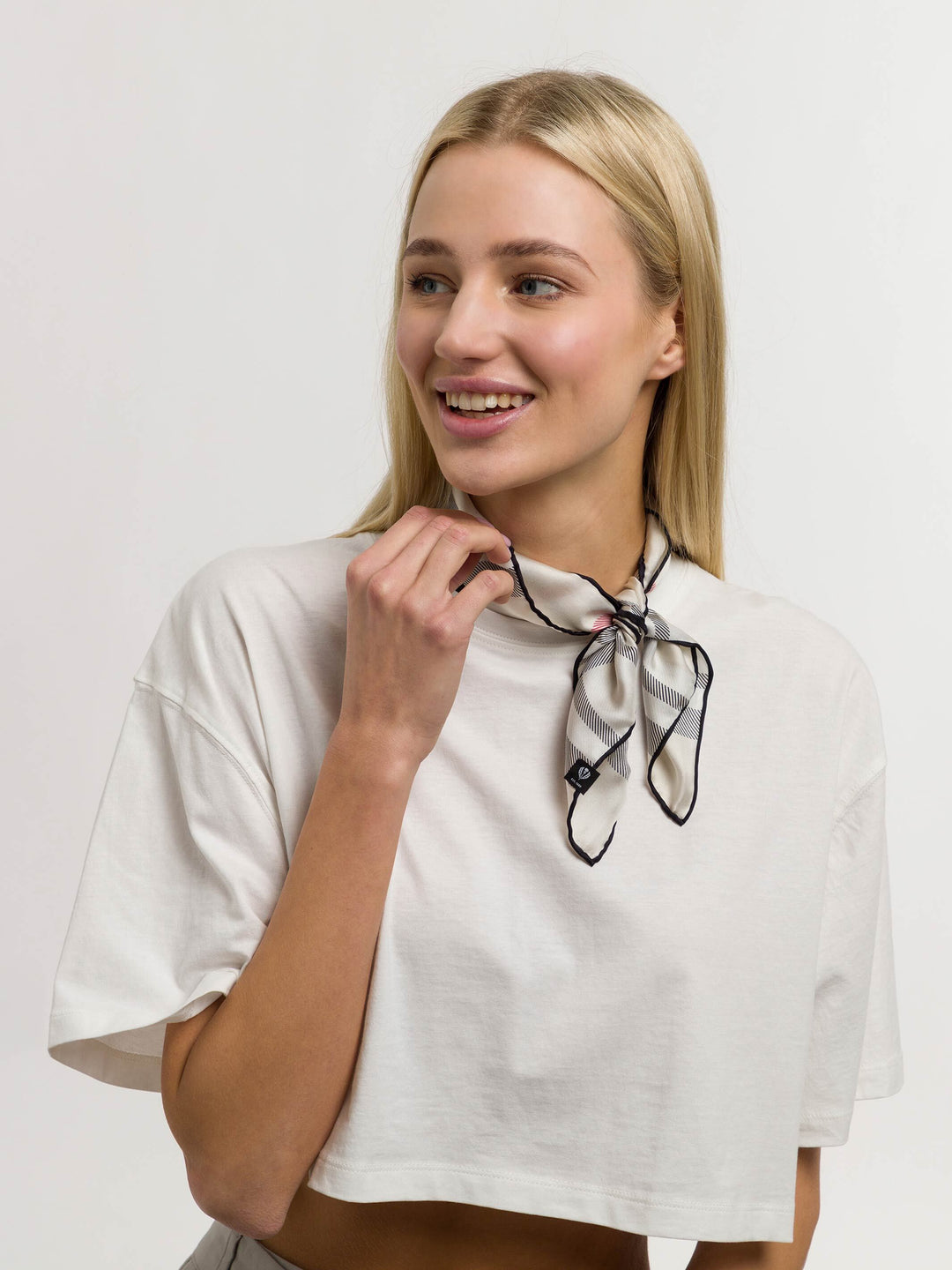 Nickituch mit FRAAS Plaid Karo aus reiner Seide