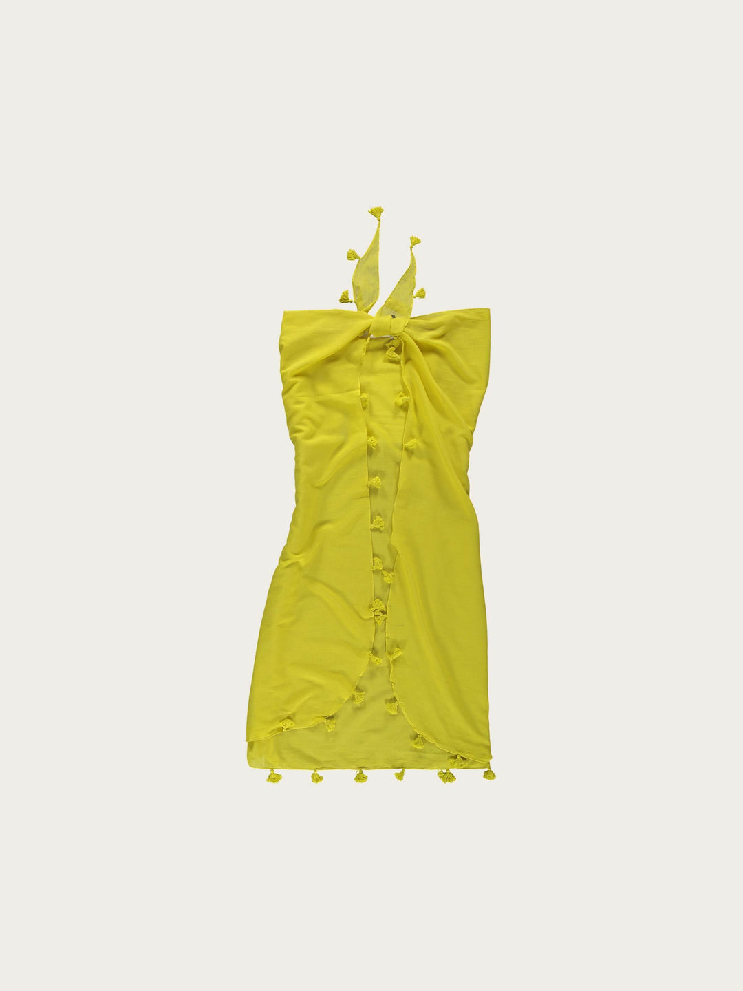 Einfarbiger Pareo aus reiner Baumwolle