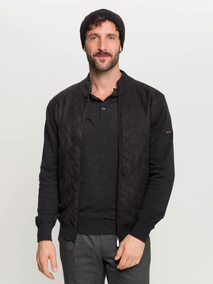 Einfarbige winddichte Beanie mit bugatti Logo