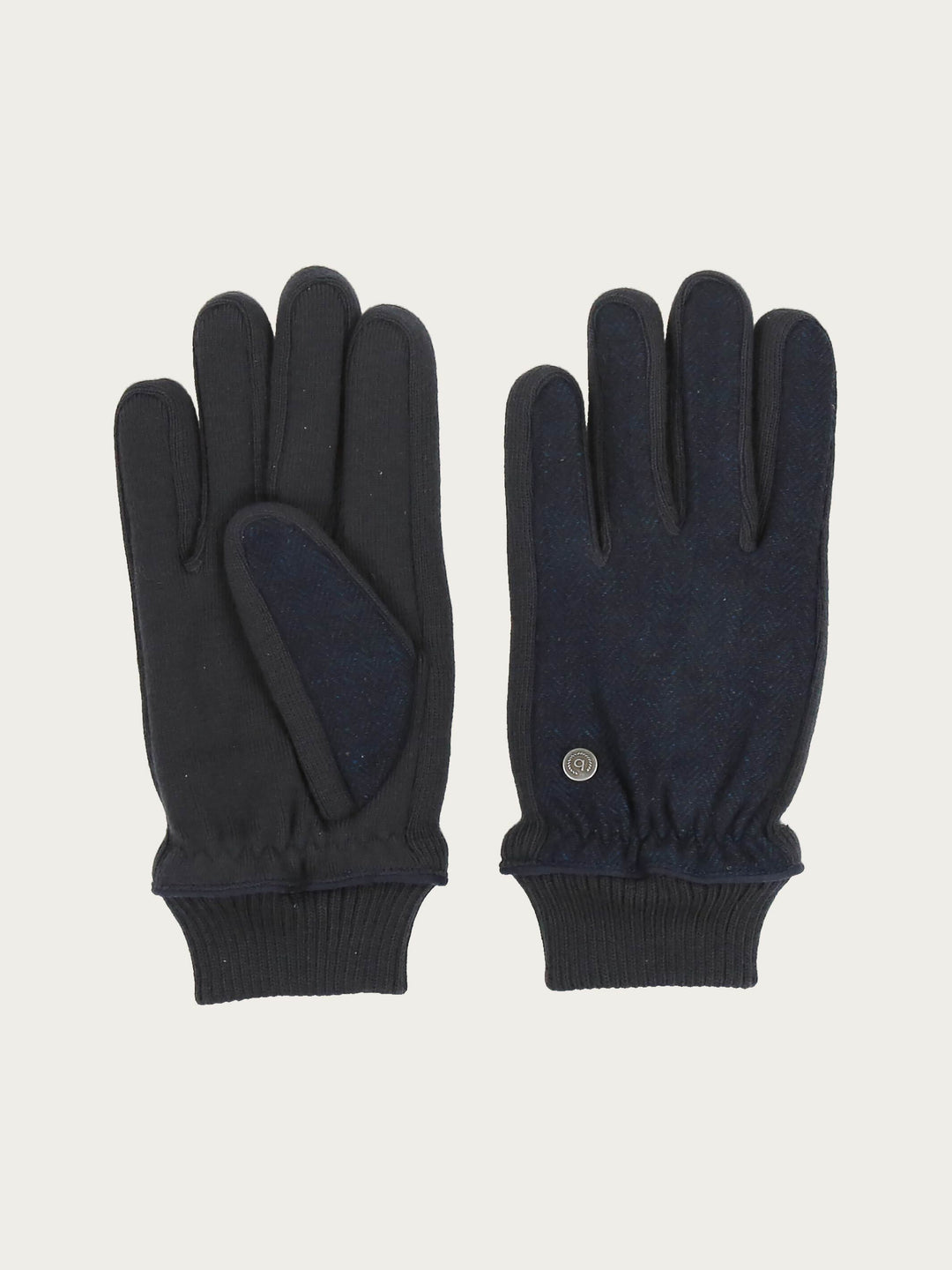 Einfarbige bugatti Handschuhe im Fischgrat-Design