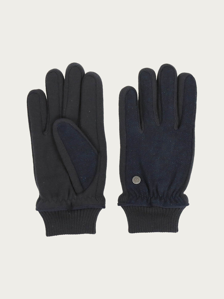 Einfarbige bugatti Handschuhe im Fischgrat-Design