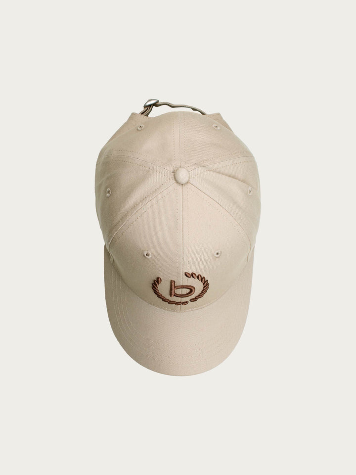 Einfarbige Baseballkappe mit gesticktem bugatti-Logo
