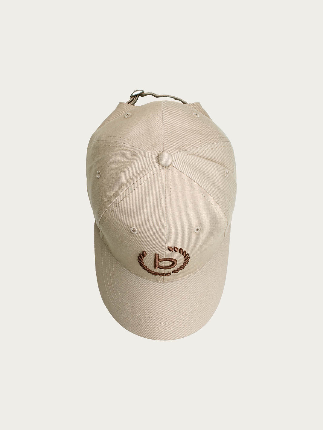 Einfarbige Baseballkappe mit gesticktem bugatti-Logo